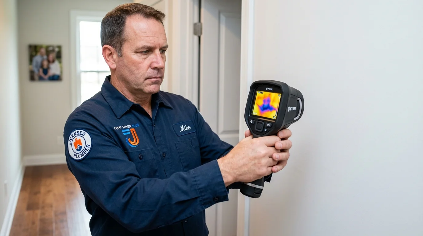 Thermal imaging leak detection by Johns Plumbing LLC in North Prairie